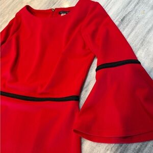 Tommy Hilfiger Red Long Sleeve Dress